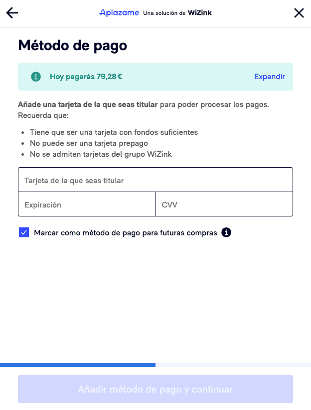 añadir tarjeta