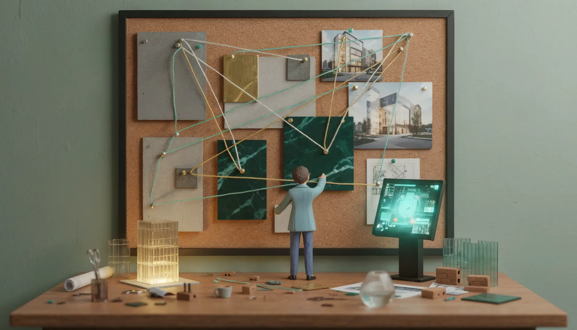 Cómo crear moodboards de arquitectura con IA