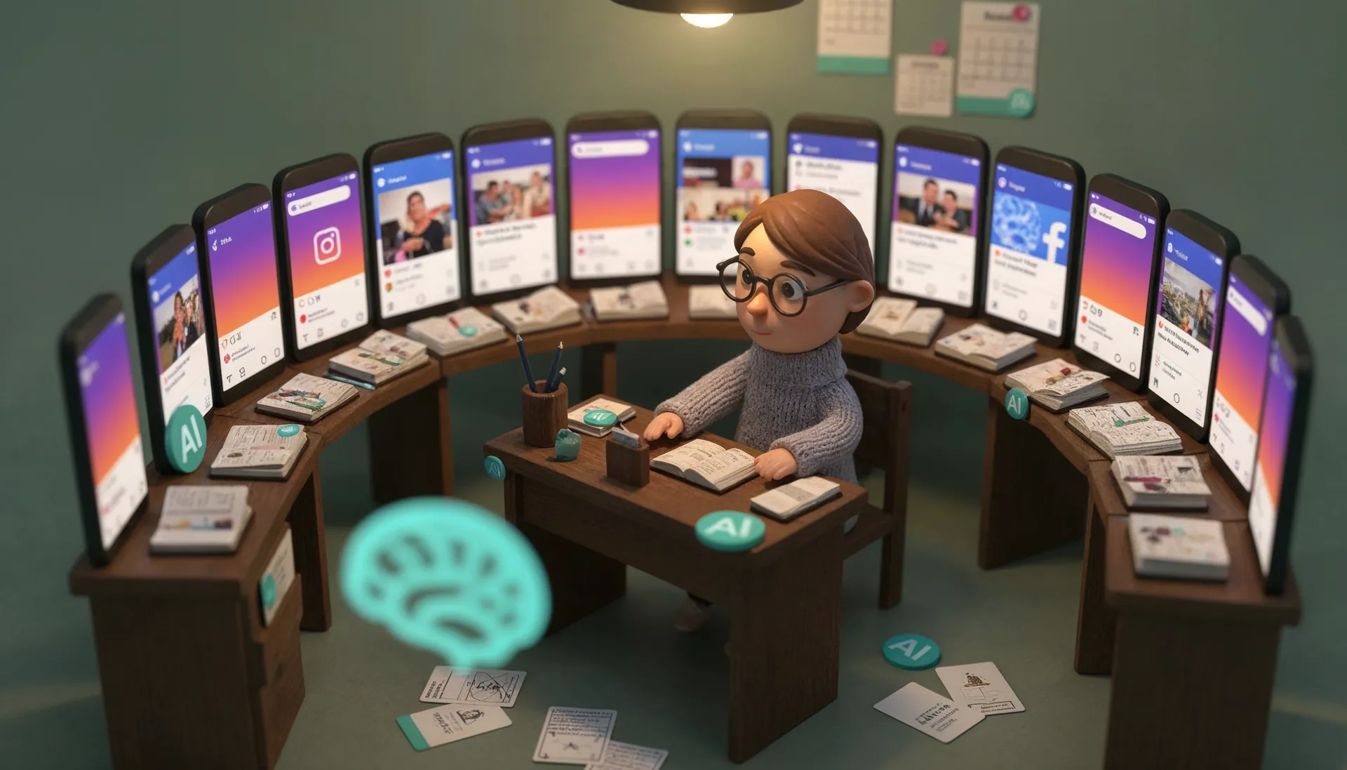 Prompts de IA para redes sociales: calendarios, reels, copies y respuestas 1 Prompts de IA para redes sociales: calendarios, reels, copies y respuestas