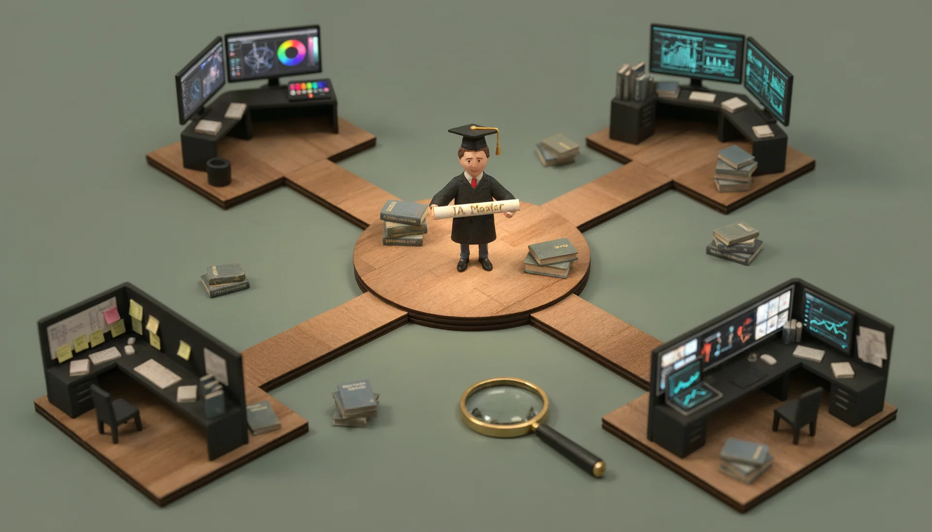 Qué estudiar después de un máster en IA para creativos: rutas y especializaciones